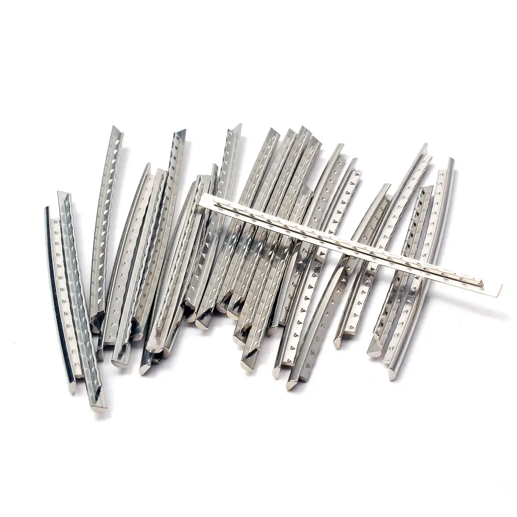 Stainless Steel Guitar Fret Wire Set - 24-Piece, 2.7mm Fingerboard Frets for Acoustic Guitar Parts, 1 Set Of 24 Piece Guitar Fret Wire