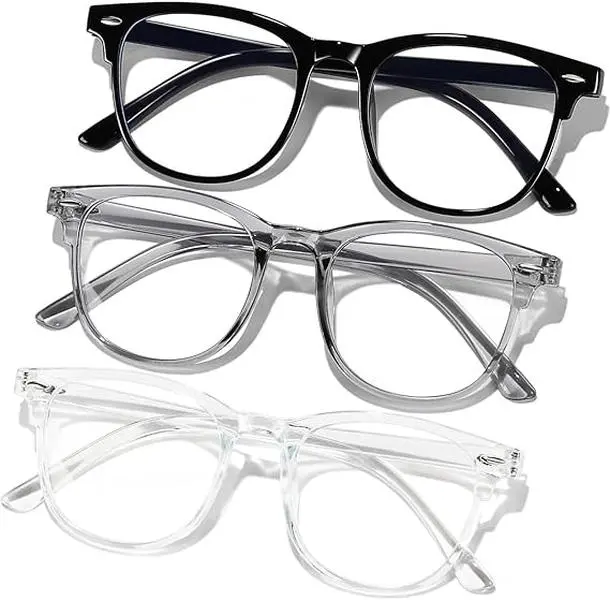 Blue light Glasses,Computer Gaming Glasses,TV Glasses, Lightweight Frame Eyewear,Fashion For DailyReading/Gaming/TV/Phones, Men/Women