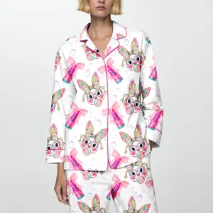 Alani Bow Pajamas, Alani Pajamas Pants, Soda Lover Pajamas, Gift For Her, Pepper Gift, Pajamas For Party, Pj Sets For Women, Pink Alani Bunny