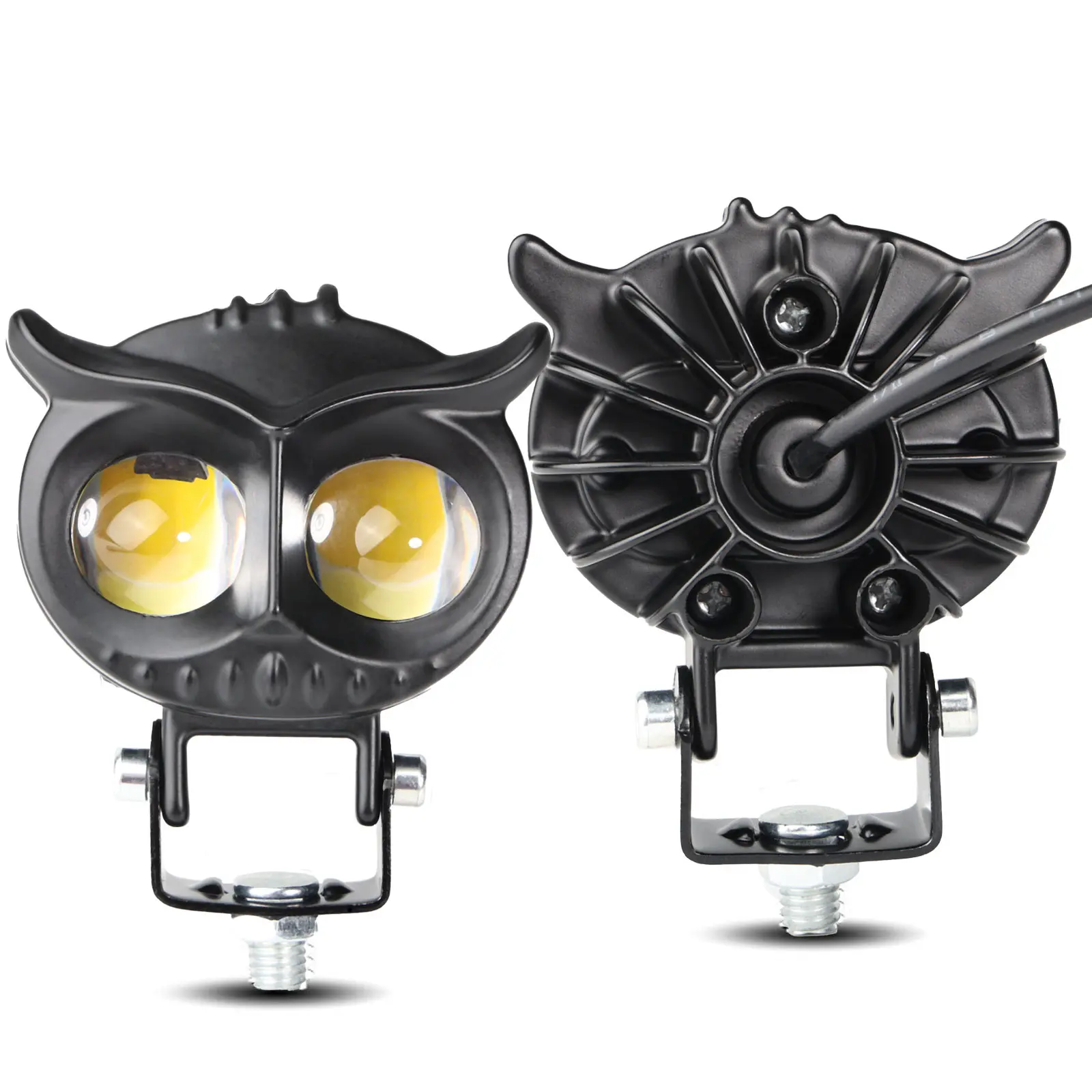 LED Pod Lights Dual Color Amber/White 10W Off Road Auxiliary Driving Lights Waterproof Fog Lights Universal for Motorcycle Truck SUV ATV UTV Bicycle Electric Car Off-Road Vehicles and Other Modified Automobiles