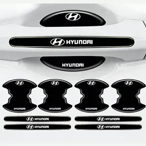8-piece set for HYUNDAI car door handle covers, scratch-resistant door groove protection, suitable for HYUNDAI models, car accessories, car stickers, car decals