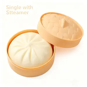 Trending Simulation Large Bun Stress Relief Toy - Slow Rebound Squeeze Fun Fake Food Aesthetic |     Creative Prank Anti-Stress Fidget Toy, Soft Squishy Sensory Toy for Adults & Kids to Relieve Anxiety & Boredom, Cute Fake Food Decor for Office, Home & B