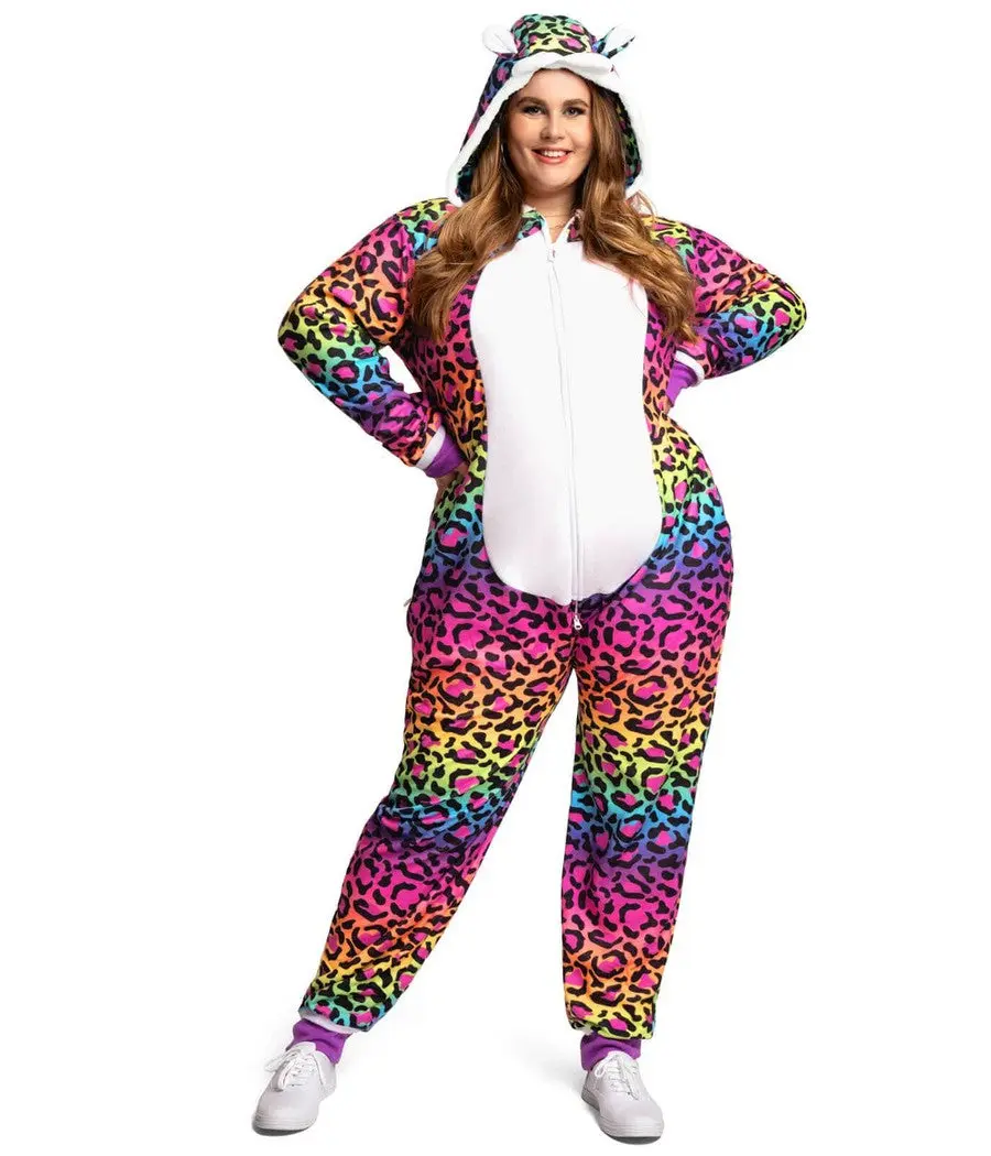 Women's 90's Leopard Plus Size Costume Women's 90's Leopard Plus Size Costume