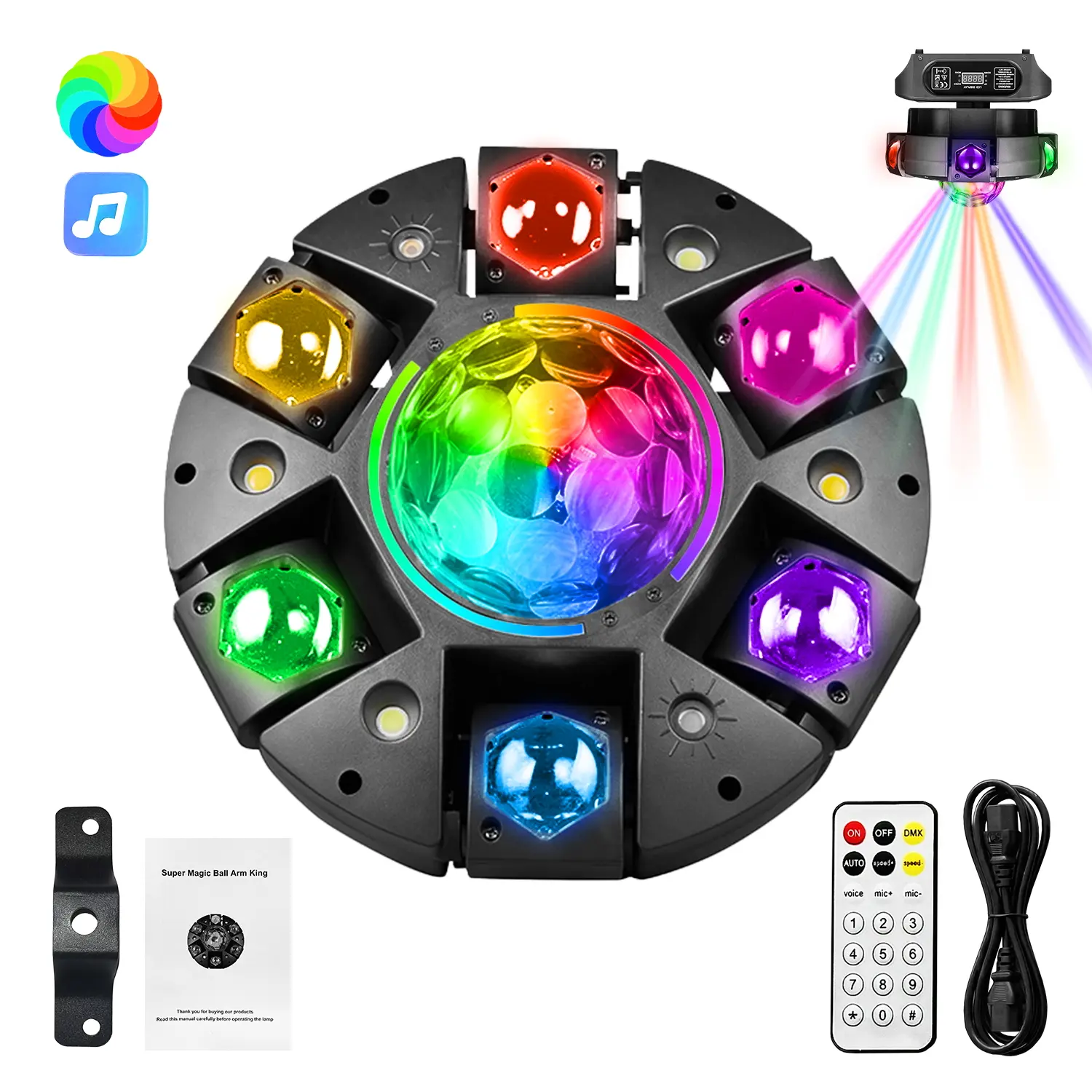 Six-arm magic ball lamp