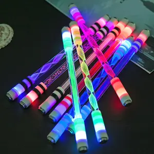 Glowing LED Spinning Pen, Rolling Stress-Relieving Toy with Mesmerizing Lights, Perfect Pocket-Sized Gift for Holidays