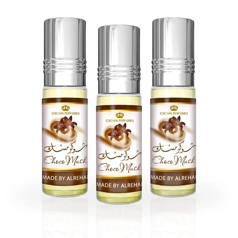 Choco Musk 6ml Perfume Oil by Al Rehab | Indulge in the irresistible blend of musk and chocolate. (PACK OF 3)