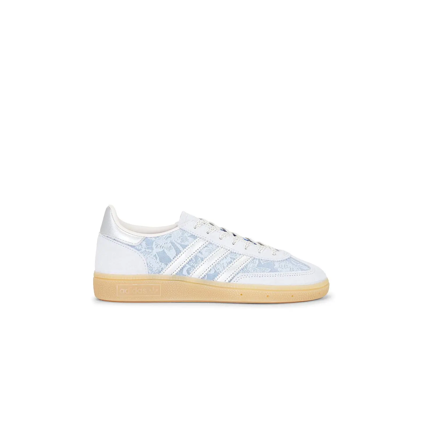 adidas Originals Handball Spezial Sneaker in Crystal Sky, Silver Metallic, & Chalk White
