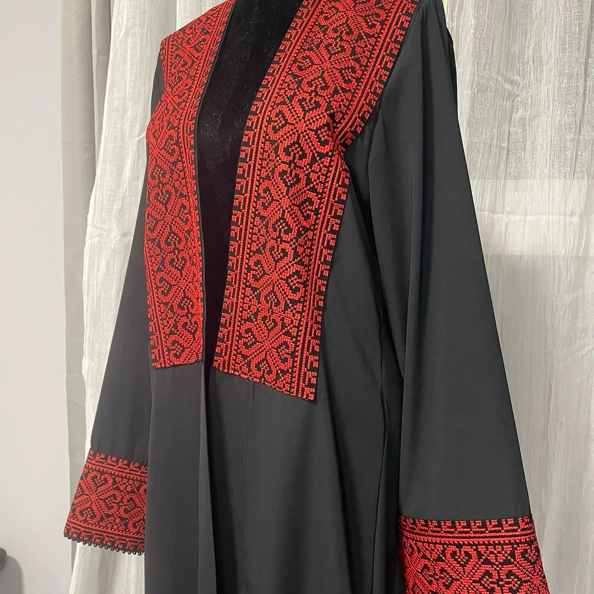 Arabian Abaya Chiffon fabric handmade Comfortable Elegant