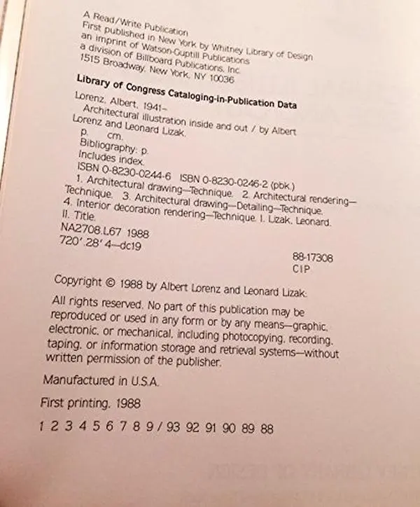 USED-Architectural Illustration Inside and Out; Techniques for Architects, Designers, and Renderers by Albert Lorenz (Hardcover)