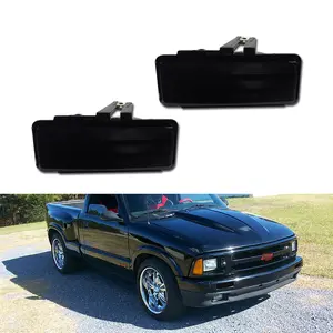 2pcs Smoked Front Bumper Turn Signal lamps Lights For 1994 1995 1996 1997 Chevy S10 Blazer GMC Sonoma,Replace OEM 5977836, 5977835, GM2521126, GM2520126