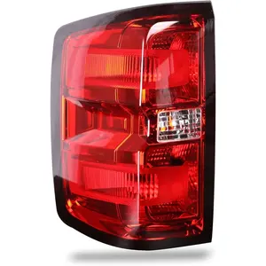 Tail Light Compatible With 2014-2019 Chevy Silverado 1500 2500 HD GMC Sierra 3500 HD Left Driver Side Taillight Replace 23431875 Halogen