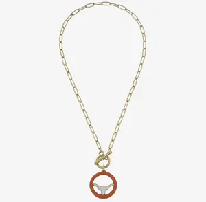 Texas Longhorns Logo T-Bar Necklace
