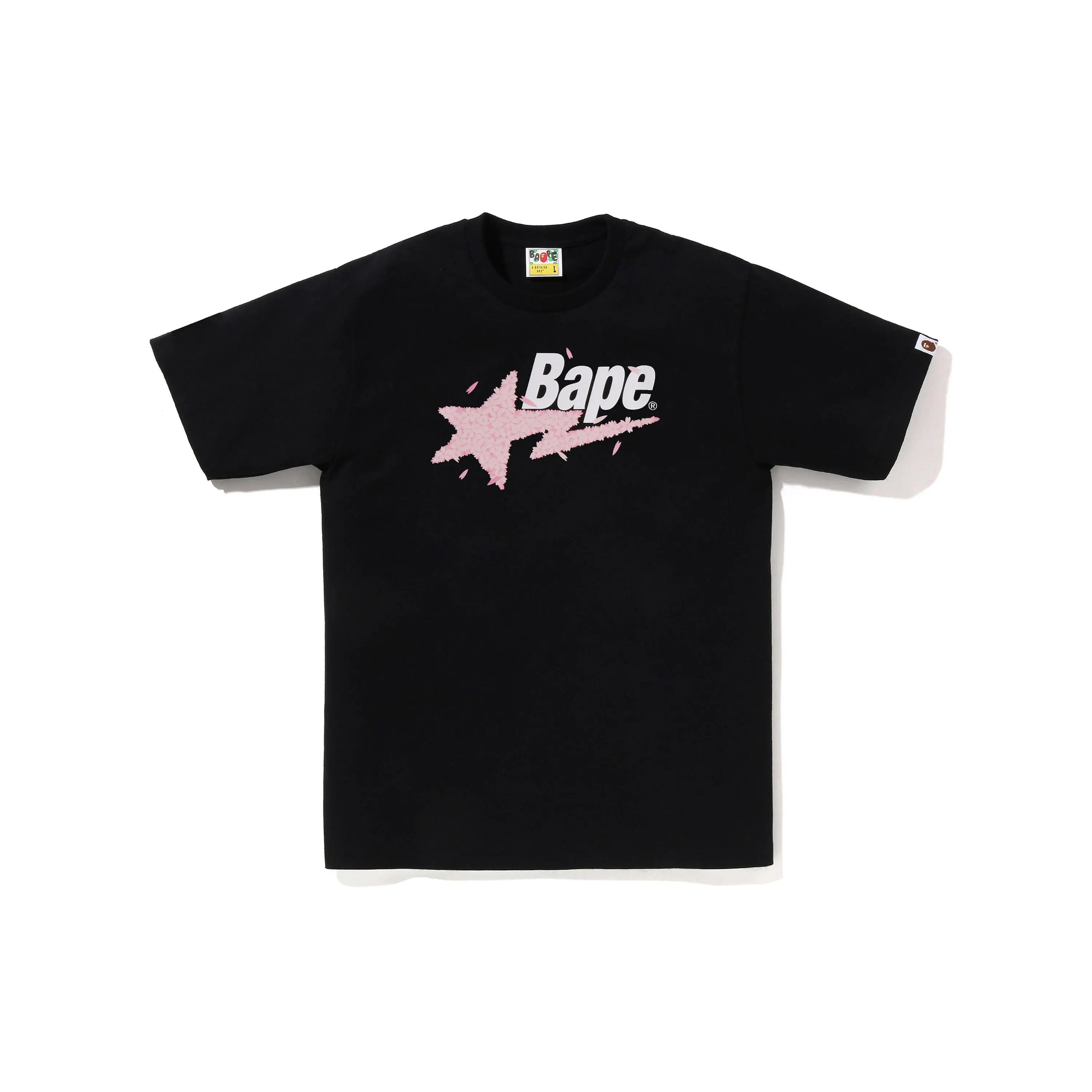 Bape Sta Logo Sakura Tee (SS26) Black - XL, XXL, XXXL
