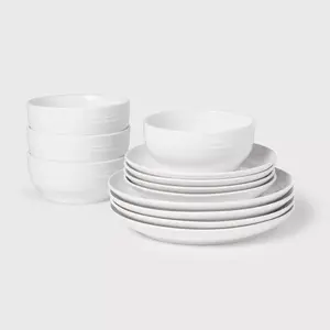 12pc Stoneware Westfield Dinnerware Set - Threshold