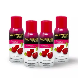 California Scents Coronado Cherry Air Freshener Spray 3.5oz 4 Pack - Freshening Fragrance for Your Space