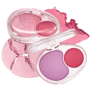 fwee - Mellow Dual Blush 7.2g | TWO BLUSH PALETTE, UNIQUE JELLY TEXTURE, SMOOTH POWDERY FINISH