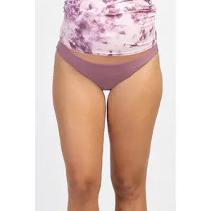 PinkBlush Mauve Solid Maternity Bikini Bottoms