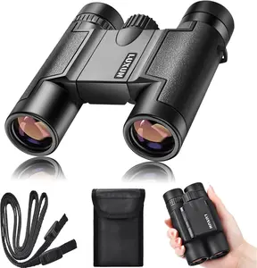 15x25 Portable Mini Binoculars High Powered Small Binocular for Bird Watching Cruise Ship Travel Hiking Camping and Hunting