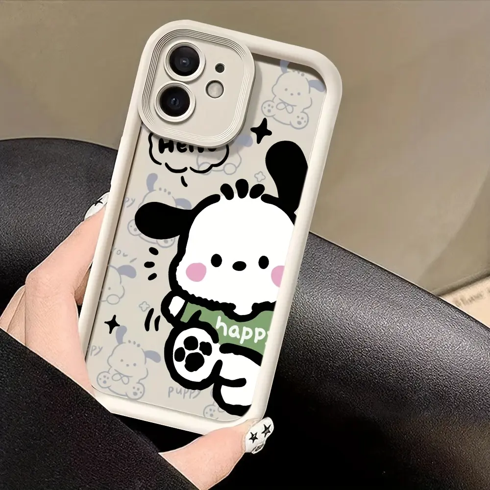 New Cute for Hello Kitty Pochacco Phone Case Compatible with iPhone 16/15/14/13/12/11 Pro Max/Pro/Plus Mini XR XS  - Shockproof Soft TPU Back Cover Protection Durable Protective Cellphone Casing