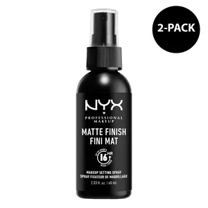 Makeup Setting Spray, Matte Finish (Set of 2), Vegan Long Lasting Formula, NYX Professional Makeup