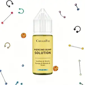 Piercing Scar Removal Natural Oil, Soothing Piercing Swelling Solution, Essential Oils Rosemary for Nose, Ears, Body Piercings, 15ML Gentle Mix