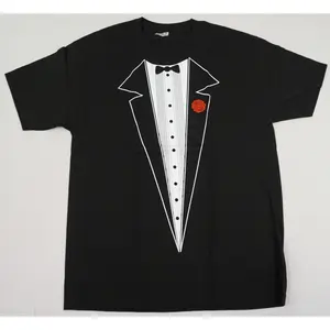 TUXEDO T-shirt Wedding Prom Party Costume Adult Humor Tee