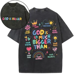 God Is So Much Bigger Than Christian Shirts | Graphic Tee Shirts Designed For Both Men and Women Cotton Man