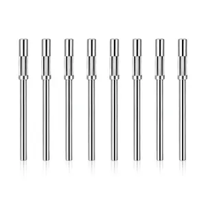 Mini Mandrel Nail Bit, 8PCS 3mm Small Stainless Steel Drill Bits with 3/32 Shank for Acrylic Nails Manicure Pedicure Tool