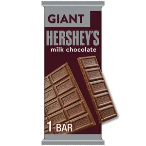 Hershey's Giant Milk Chocolate Bar 7.56 oz - Creamy & Indulgent Classic Treat for Chocolate Enthusiasts