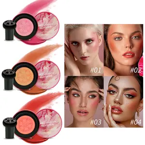 3-in-1 air cushion powder blusher color is easy to apply, lasting natural makeup effect Lightweight Natural Look