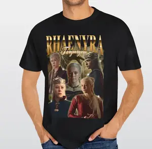 Rhaenyra Targaryen Shirt, Retro Bootleg Tshirt, Vintage 90s Rap Tee, House of the Dragon shirt, Gift for him and her