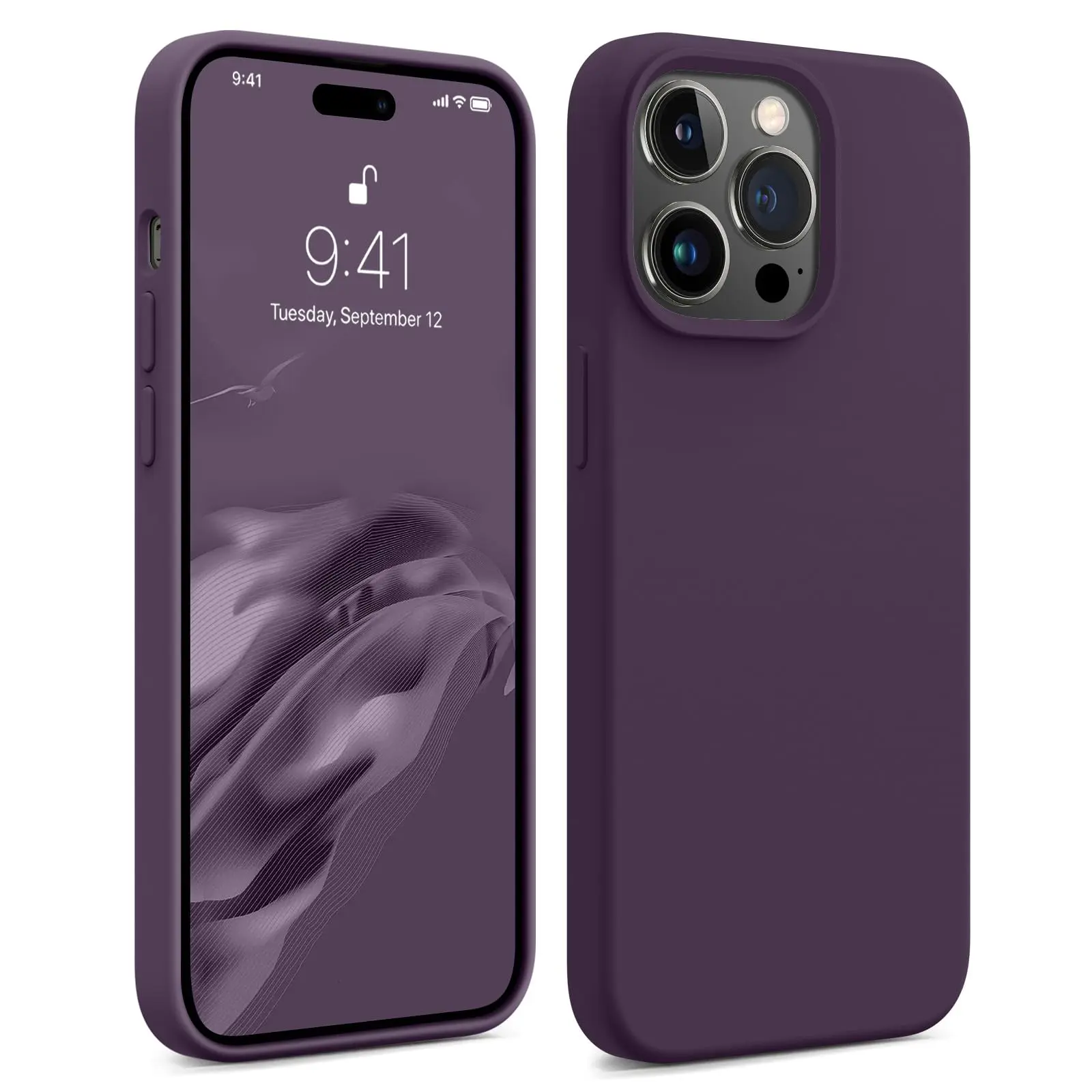 OTOFLY Compatible with iPhone 14, 14 Plus, 14 Pro, 14 Pro Max Cases, Silicone Phonecase Devices, Screen Protector Protective Cover Smartphone Accessories, Handheld Shockproof Protection, Slim i Phone 14Pro Cellphone Case Protector Casing