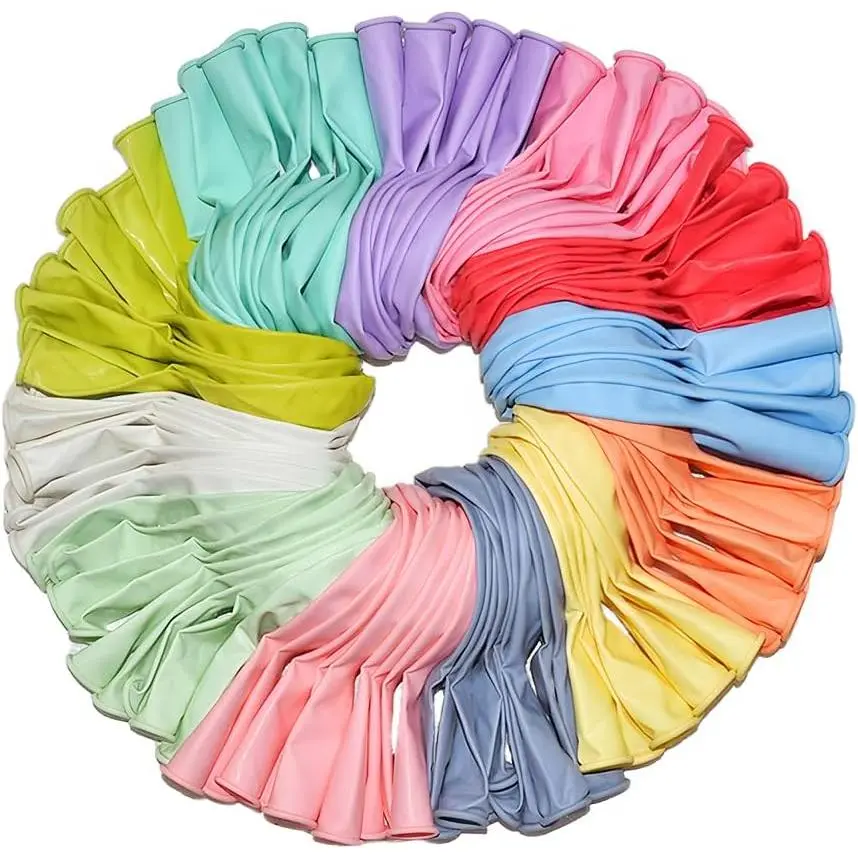 400 Pack 12 Inch Pastel Macaron Latex Balloons in 12 Assorted Colors for Birthday Wedding Bridal Baby Shower Christmas Party Decorations