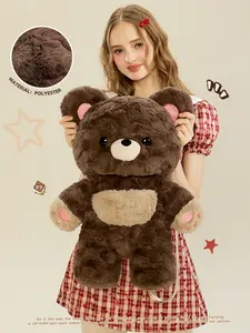 Gulibags cute Bear Backpack High-Quality Daily Commute Bag Soft Plush Material Perfect Gift for Everyday Use