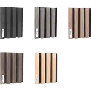 NeatiEase Wood Wall Panels Color Samples Pack, Acoustic Slat Wall Panels for Interior Wall Decor and Noise Reduction, Decorative Slat Wall Paneling