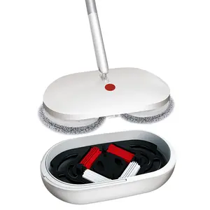 Electric Mop - 30 Seconds One-Touch Self-Cleaning Mop Cordless Floor Mop with 4 Pack Mop Pads Home Durable