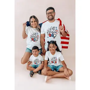All American Family, American Mom, American dad, American boy & girl