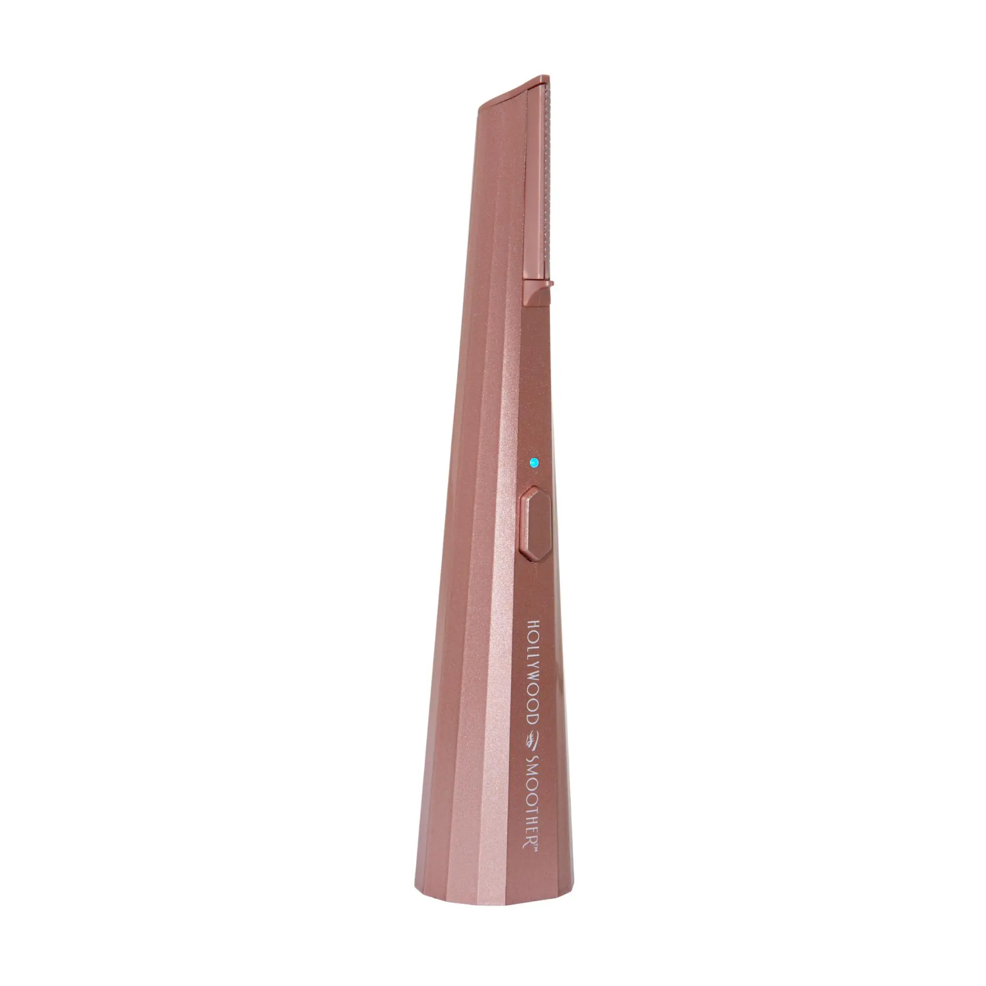 Hollywood Browzer Smoother Sonic Dermaplaner - Eyebrow Razor and Facial Hair Removal - Eyebrow Grooming Kit - Replaceable Heads - Rose Gold - 1 pc