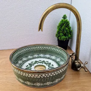 Moroccan Handcrafted Porcelain Sink - Premium Quality & Timeless Elegance