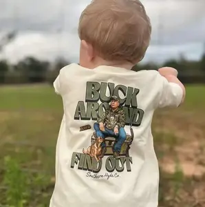 Buck Around and Find Out youth and adult shirt, toddler boy clothing, #southernboy clothes, baby western shirt