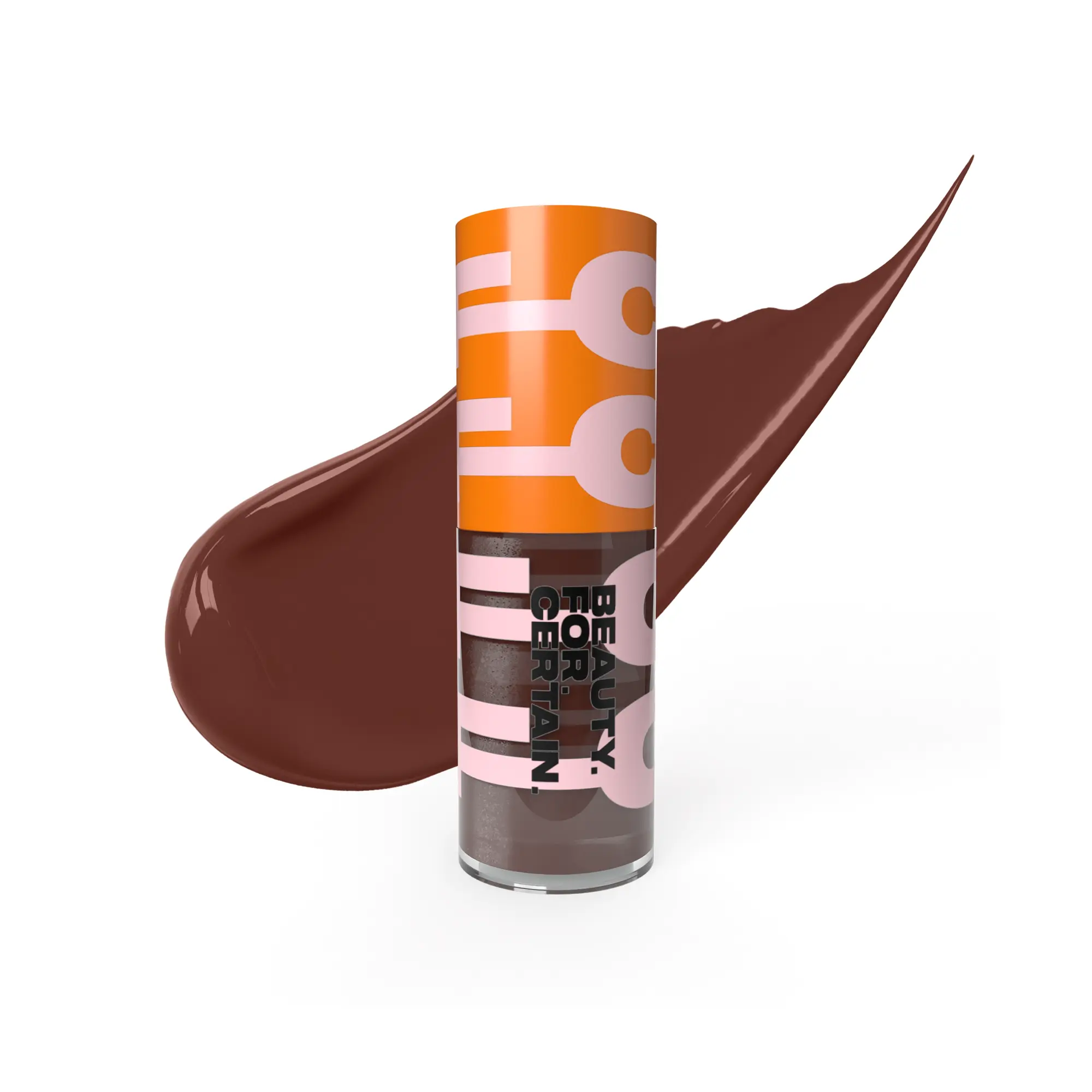 #48: Cocoa Brown Color - Matte Liquid Lipstick, One-Swipe Pigment, Long-Lasting, Matte Finish