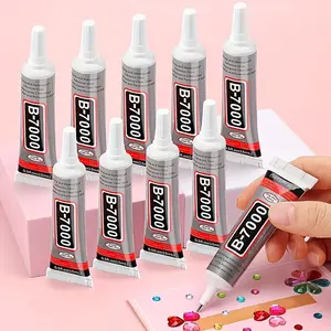 B7000 Glue, 10pcs/set Fast Glue Quick-drying Transparent Finish Glue, Quick Dry Adhesive, Easy Application for DIY Jewelry, Crafts, Model Making, Arts, Screen Repair