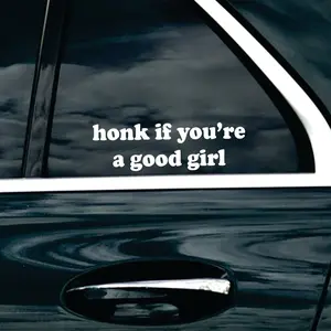 Honk If You’re A Good Girl Car Decal Truck Bumper Sticker Window Windshield Vinyl Funny Meme