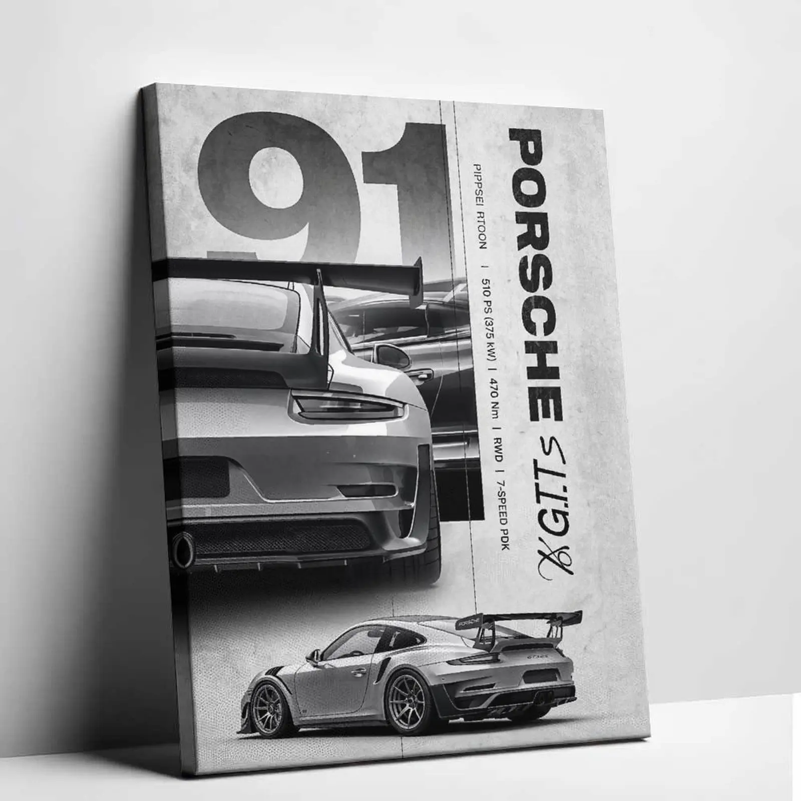 porsche gt3 rs  art,supercar canvas print,german sports  poster,luxury racing  decor,vintage automotive print,man cave  decoration,garage decor  men,aesthetic  decor,living  picture, lover gift  Stuff  Men