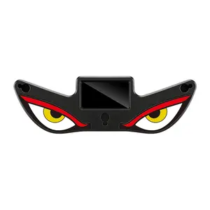 Solar Devil Eye LED Car Window Light, Wireless No-Drill Solar & USB Powered Animated Warning Light, Waterproof Auto Devil Eye Decal for Car Windshield Rear Window, SUV Truck Universal Decorative Lamp, Car Decals, Automotive