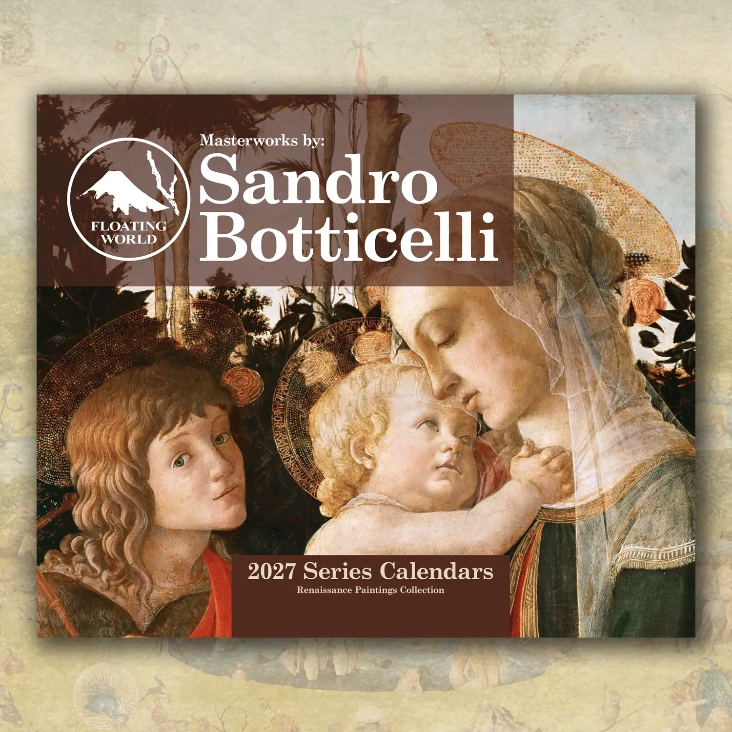 Sandro Botticelli 2027 Wall Calendar, Renaissance Paintings, (11"x8.5" & 14"x11.5")