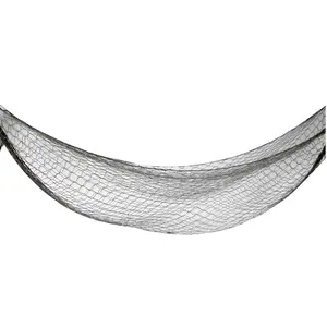 Barton Outdoor Gear 7ft Nylon Hammock Portable Easy Setup Holds 220LBs Lightweight Strong Mesh Drawstring Bag Included