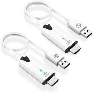 Wireless HDMI Transmitter and Receiver,Portable 1080P HDMI Extender 164FT/50M Range, Plug&Play, for Laptops, TV Box, PS4/5, Cameras to Project to Projector/Monitor/Video Audio Transmission