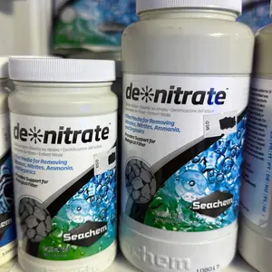 Seachem de-nitrate Filter Media for Removing Nitrates Nitrates Ammonia Supports Biological Filter 250ml