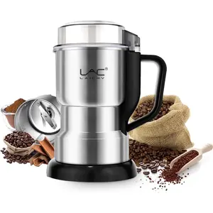 Electric Coffee Grinder & Spice Grinder 150W Fast Grinding with Stainless Steel Blades for Coffee Beans Spices Seeds Herbs Dry Food Mill Mini Kitchen Grinder With handle